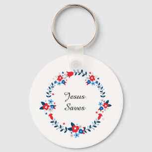 Porte-clés Jésus Sauve