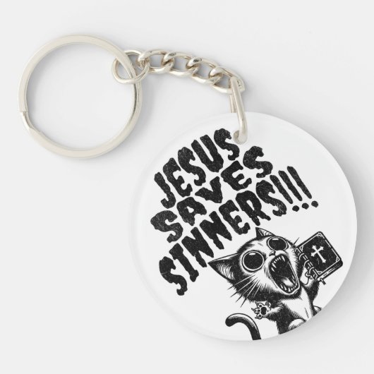 Porte-clés Jésus Sauve le Pécheur - Kitty (Devant)