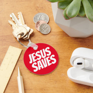 Porte-clés Jésus sauve le Porte - clé chrétien