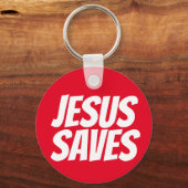 Porte-clés Jésus sauve le Porte - clé chrétien (Recto)