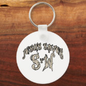 Porte-clés Jésus sauve répandre la parole (Recto)