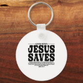 Porte-clés Jesus Saves Onback Subtle Christian Minimal Religi (Recto)