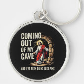 Porte-clés Jésus sortant de ma grotte (Devant)