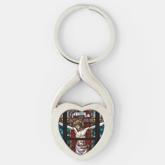 Porte-clés Jésus sur la croix (Devant)