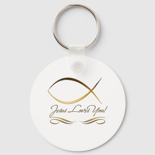 Porte-clés Jésus t'aime (Recto)