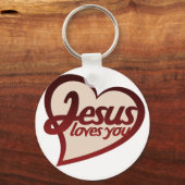 Porte-clés Jésus t'aime (Recto)