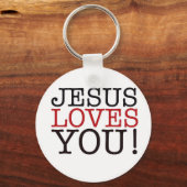 Porte-clés Jésus T'Aime ! (Recto)
