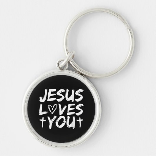 Porte-clés Jésus t'aime, Jésus (Devant)
