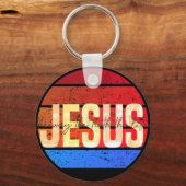 Porte-clés Jesus, the way the truth and the life sunset (Verso)