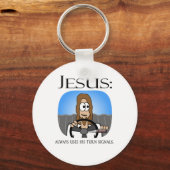 Porte-clés Jésus Utilise Ses Signes De Tournage (Recto)