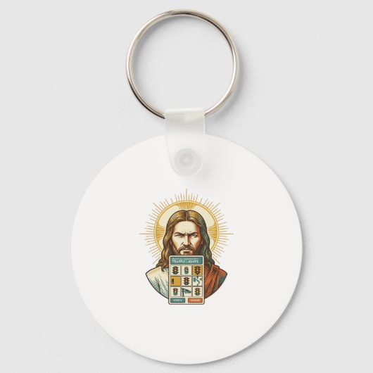 Porte-clés Jésus Vérification de Captcha Endless Feux de Circ (Recto)