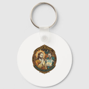 Porte-clés Jésus Voisin En colère Plainte de Bruit Fête Bruya