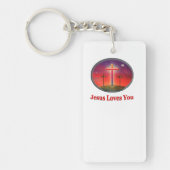 Porte-clés Jésus vous aime (Devant)