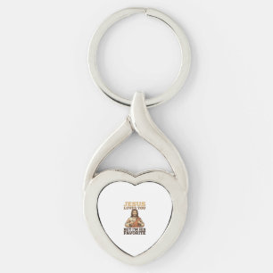 Porte-clés Jésus Vous Aime Drôle Vintage Croyance Chemise Des
