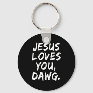 Porte-clés Jésus Vous Aime Mec Croyant Chrétien Foi Dieu