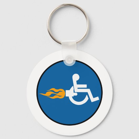 Porte-clés Jet fauteuil roulant (Recto)