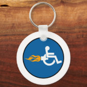 Porte-clés Jet fauteuil roulant (Recto)