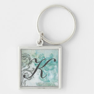 Porte-clés Jet II de fleur du monogramme