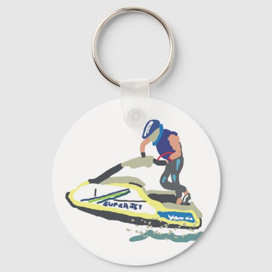 Porte-clés Jet Ski SuperJet debout (Recto)