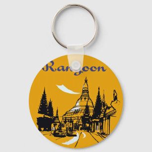 Porte-clés Jetez votre chemin vers Rangoon