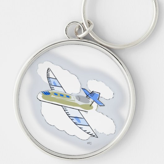 Porte-clés Jetplane dans le ciel (Devant)