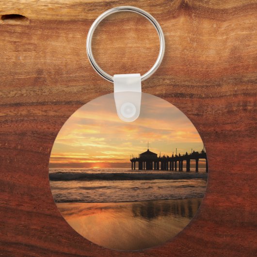 Porte-clés Jetty Over Beach Sunset (Verso)