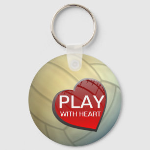 Porte-clés Jeu avec le porte - clé de volleyball de coeur