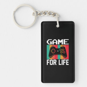 Porte-clés Jeu D'Art Gamer Pour La Vie