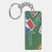 Porte-clés Jeu de Blackjack avec chips par Chariklia Zarris (Devant gauche)