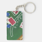 Porte-clés Jeu de Blackjack avec chips par Chariklia Zarris (Dos)