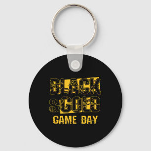 Porte-clés Jeu de Chemise Noire Et Or Jour Lycée Football