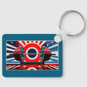 Porte-clés Jeu de cloches olympique Patriotique Art Pop