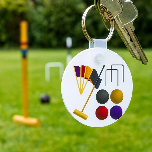 Porte-clés jeu de croquet