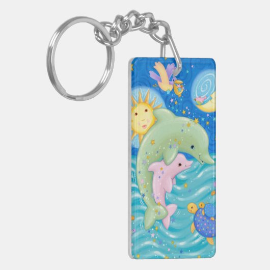 Porte-clés Jeu de dauphins (Devant gauche)