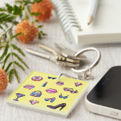 Porte-clés Jeu de filles glamour Y2K (Devant Droit)