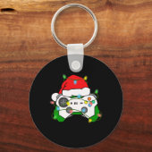 Porte-clés Jeu de Noël Jeu de Noël Santa Hat jeu vidéo Contra (Recto)