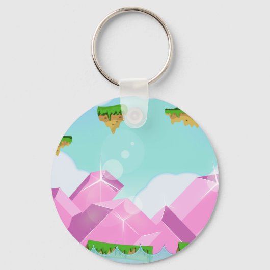 Porte-clés Jeu de plateforme rétro (Recto)