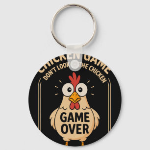 Porte-clés Jeu de poulet Ne regardez pas le poulet Jeu termin
