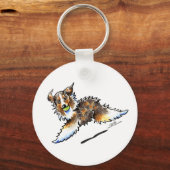 Porte-clés Jeu de Red Merle Australian Shepherd (Recto)