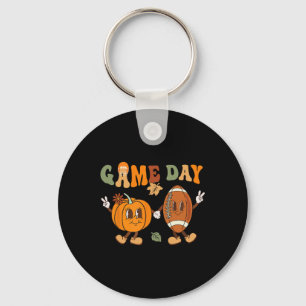 Porte-clés Jeu de Thanksgiving super Jour Citrouille Footbyll