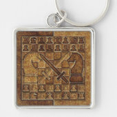 PORTE-CLÉS JEU D'ÉCHECS DANS LA PIERRE (Devant)
