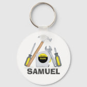 Porte-clés Jeu d'outils Whimsical Rustique moderne (Recto)
