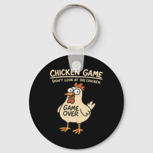 Porte-clés Jeu du poulet Ne regardez pas le poulet Drôle de p