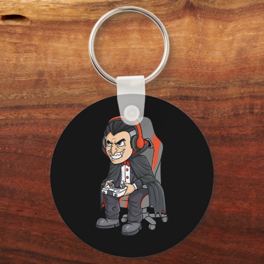 Porte-clés Jeu Halloween Vampire Effrayant Joueur Garçons Enf (Verso)