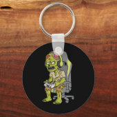 Porte-clés Jeu Halloween Zombie Scary Gamer Garçons Enfants A (Recto)