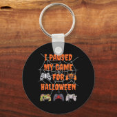 Porte-clés Jeu J'Ai Suspendu Mon Jeu Pour Halloween Fun Gamer (Verso)