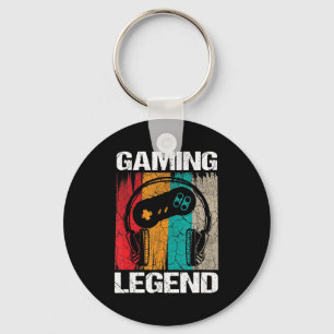 Porte-clés Jeu Legend Joueur Jeux Vidéos Cadeaux Vintages Gar