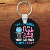 Porte-clés Jeu Libre ou Bows Rose Maman Aime Vous Genre Re (Recto)