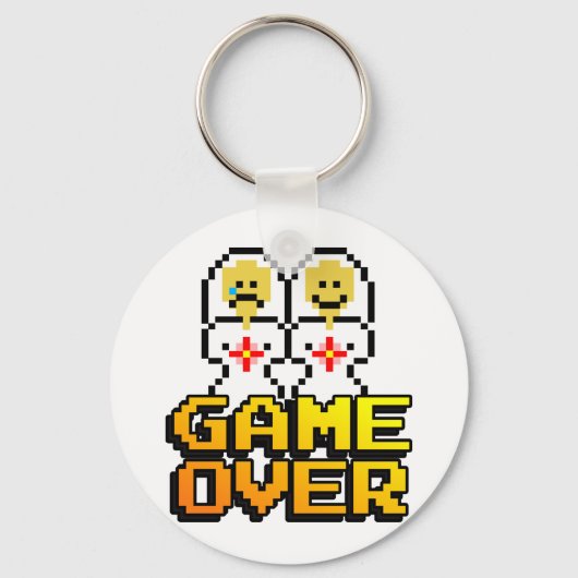 Porte-clés Jeu sur le mariage (lesbienne, 8 bits) (Recto)