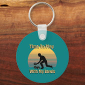 Porte-clés Jeu turquoise Bowls de pelouse, Clavier (Verso)